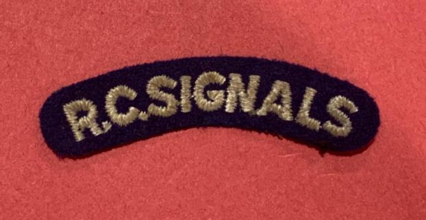 R.C. Signals Cloth Shoulder Title
