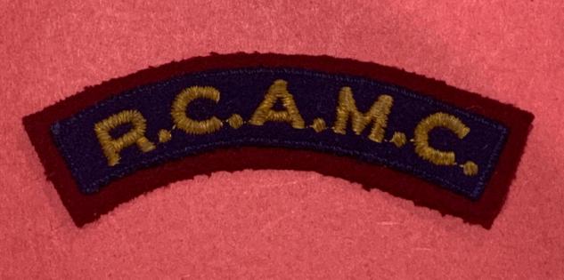 R.C.A.M.C. Cloth Shoulder Title
