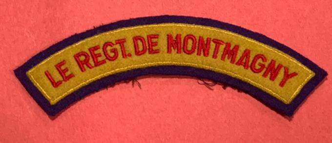 Le Regiment de Montmagny Cloth Shoulder Title