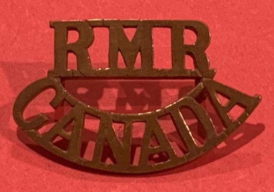 WW2 RMR CANADA Shoulder Title