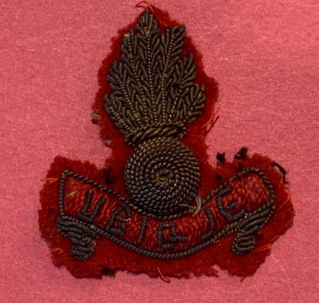 WW2 RCA/RCHA Embroidered Cap Badge